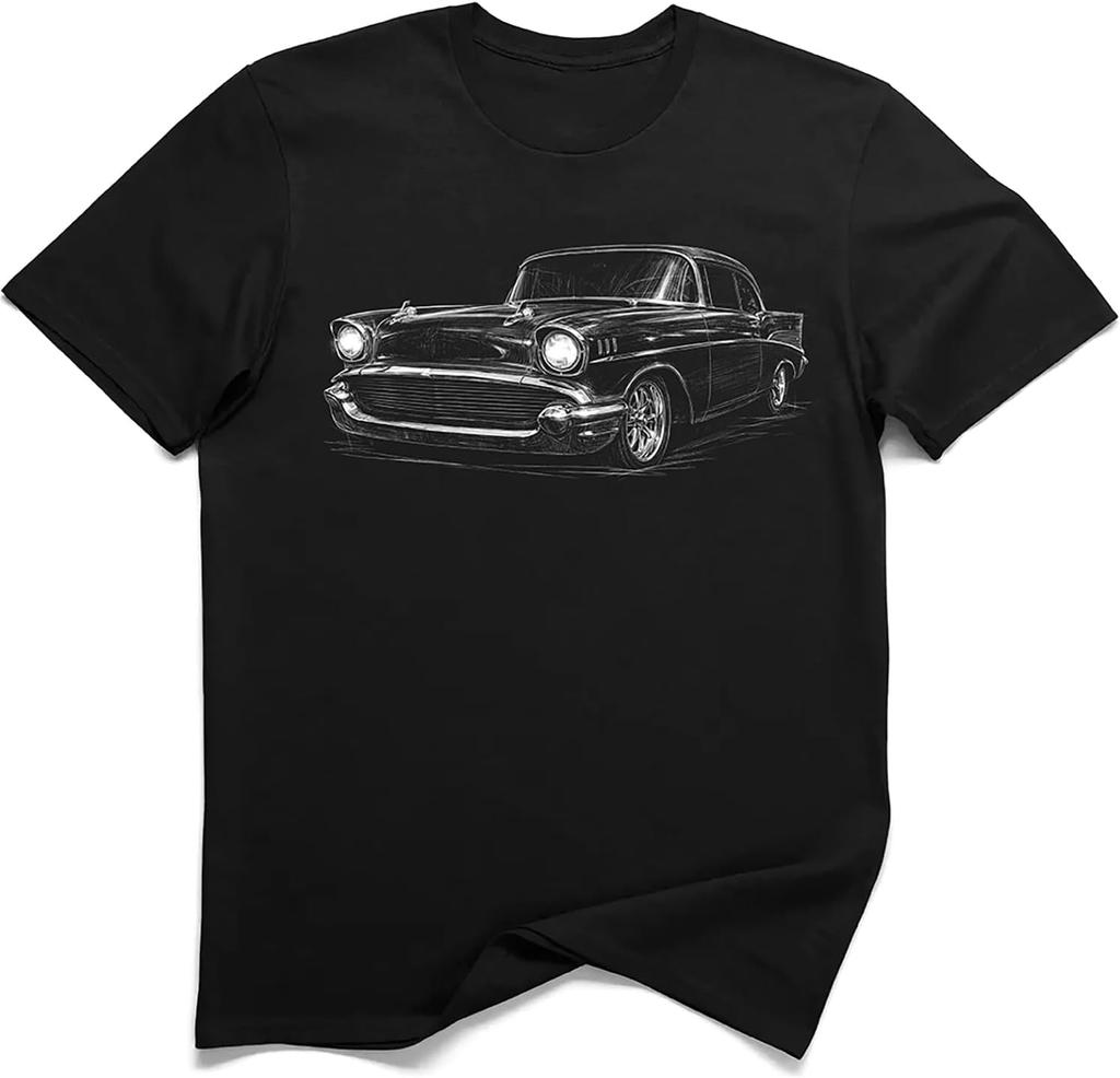 Classic 1950s American Coupe Muscle Car Graphic T-Shirt