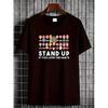 Stand Up If You Love The Dartboard Graphic Unisex T-Shirt | Funny Dart Lover Tee with Stand Up Text, Soft Breathable Fabric, Relaxed Fit Casual Shirt 