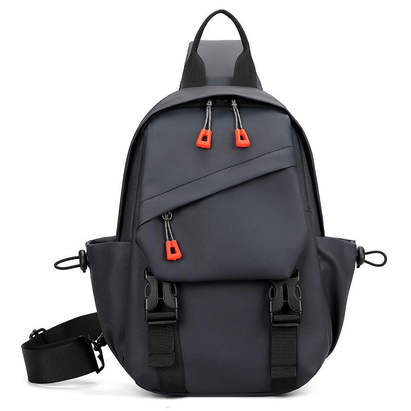 Fashion Chest Bag Men's Trend Multi Functional Leisure Shoulder Bag Large Capacity Cycling Sports Light Messenger Bag