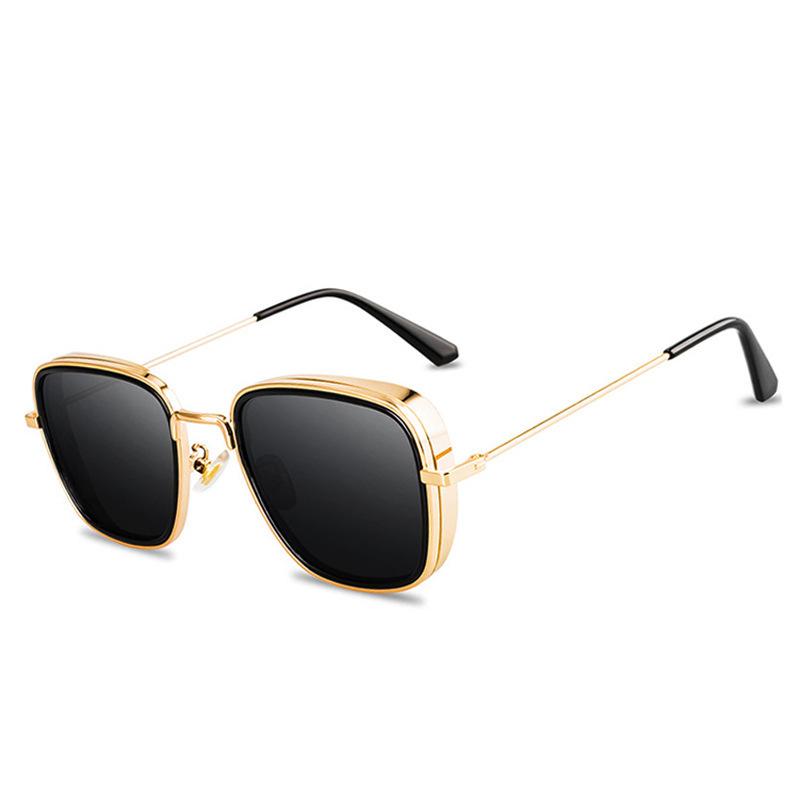 New Small Metal Frame Sunglasses Women Men Designer Square Sun Glasses UV400 Outdoor Driving Fashion Eyewear