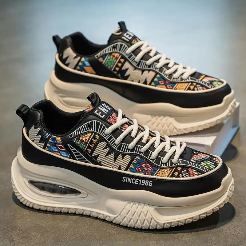 Men Shoes Fashion Chunky Sneaker Casual Sport Platform Shoes Street Cool Height Increasing Trainer Shoes