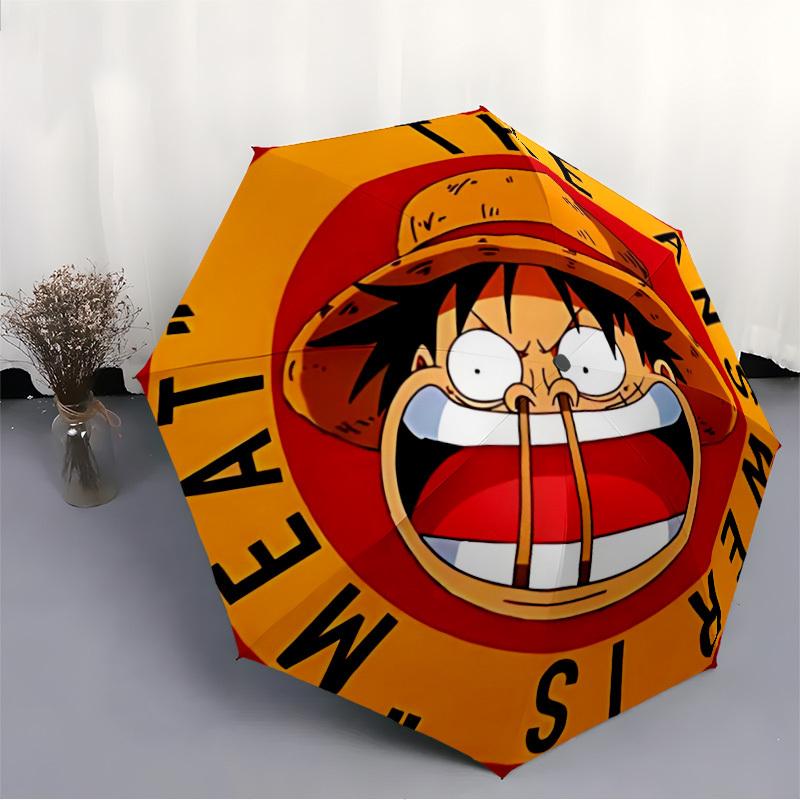 1pc One Piece Automatic Umbrella Durable Iron Frame & Plastic Handle, Gift for Men & Women, Sturdy Construction, Best for Christmas, Helloween, Playfu