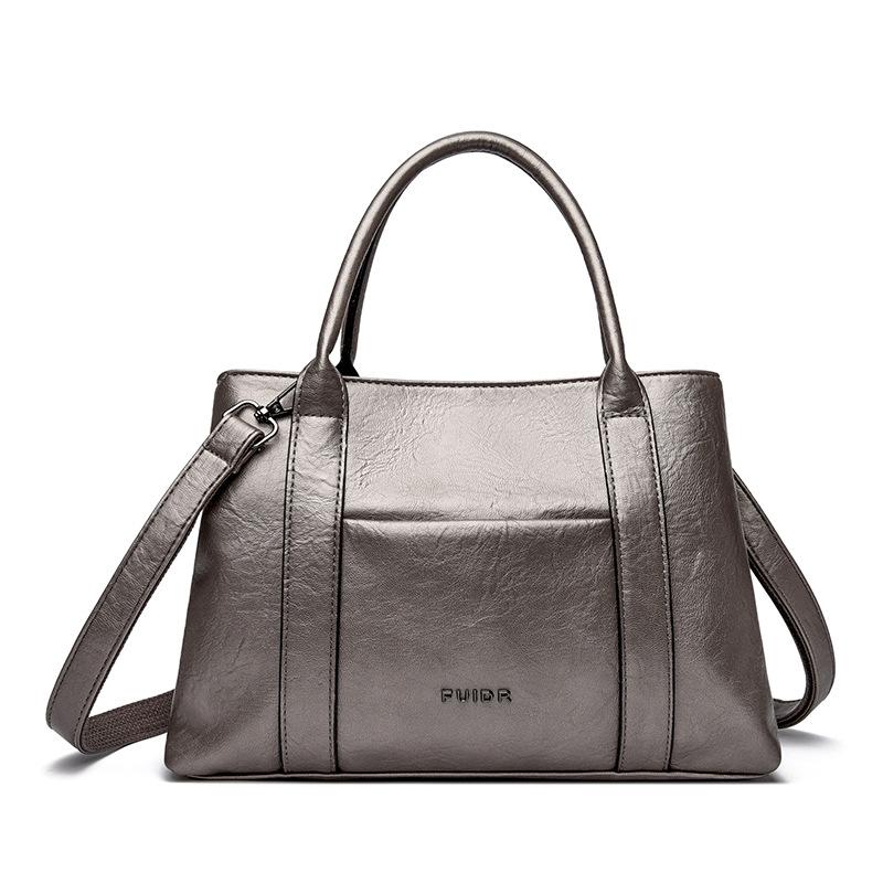 

Сумка-тоут большой вместимости, Повседневная ручная сумка через плечо, Ретро сумка для мамы, Многослойная сумка кроссбоди