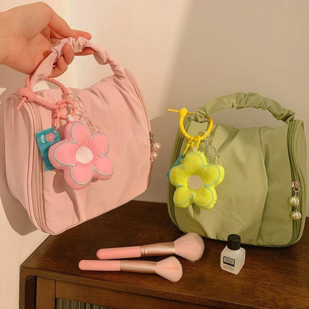 

Pleated Cute Cloud Makeup Bag INS Cosmetics Case New Floral Cosmetic Bag