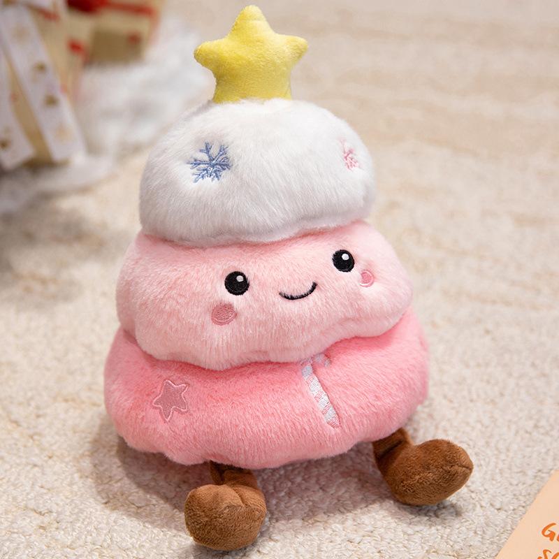 Mignon Cartoon Poupée de Noël Gâteau Arbre de Noël Poupée Poupée en Peluche Ornement Jour des Enfants