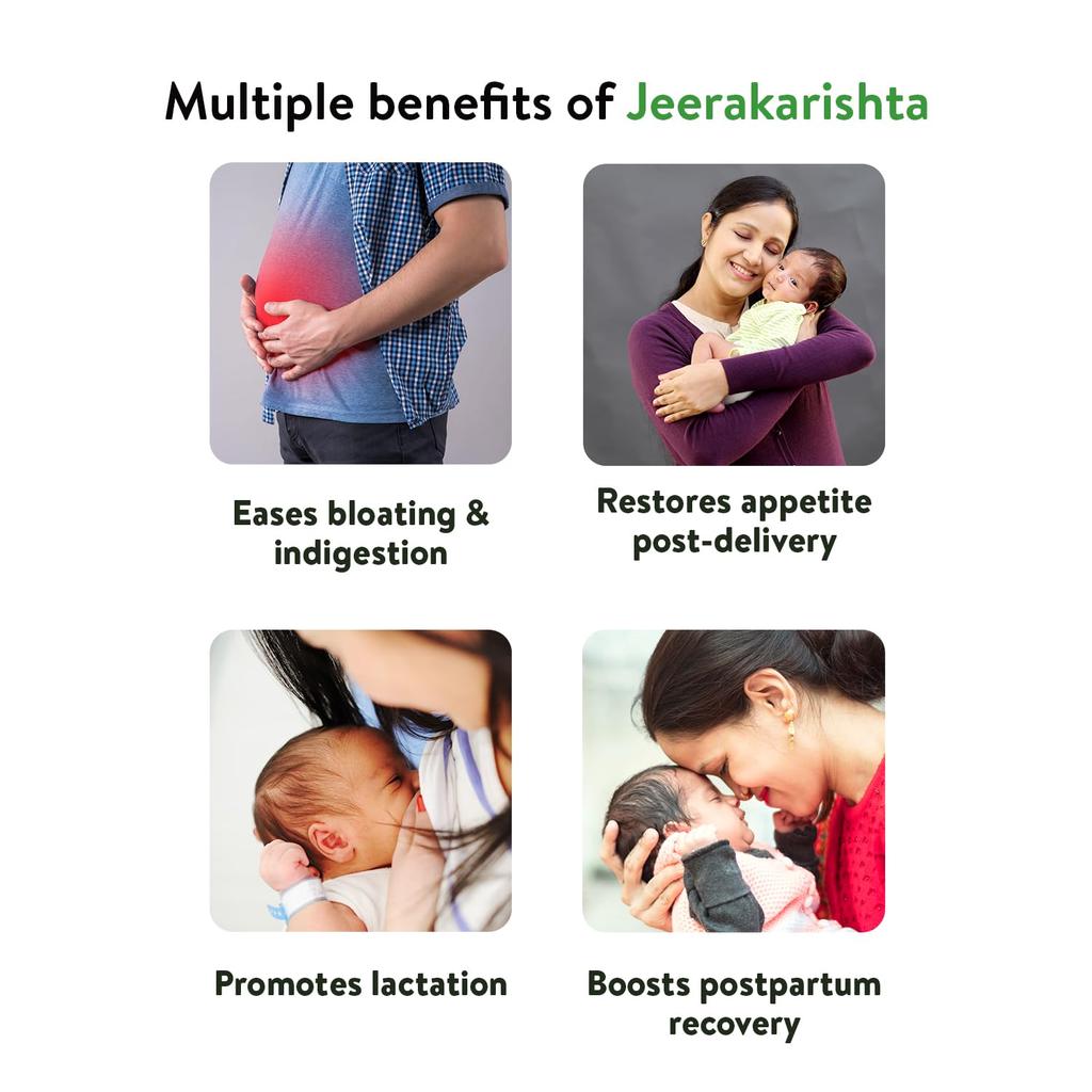 Kerala Ayurveda Jeerakarishta 450 Ml Postpartum Digestive Tonic For Better Post Delivery Health