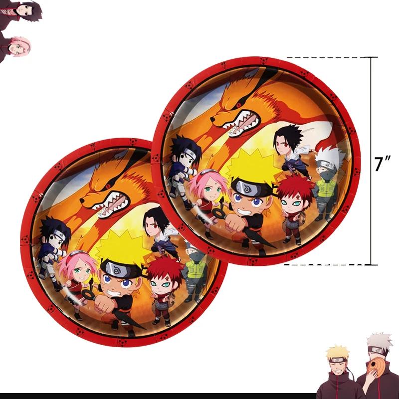 Naruto Dekorace Kreslené Narozeninové Deco Čelenka Party Suvenýry Batoh Plakát Jednorázové Party Nádobí Ubrus Talíře Hrníčky