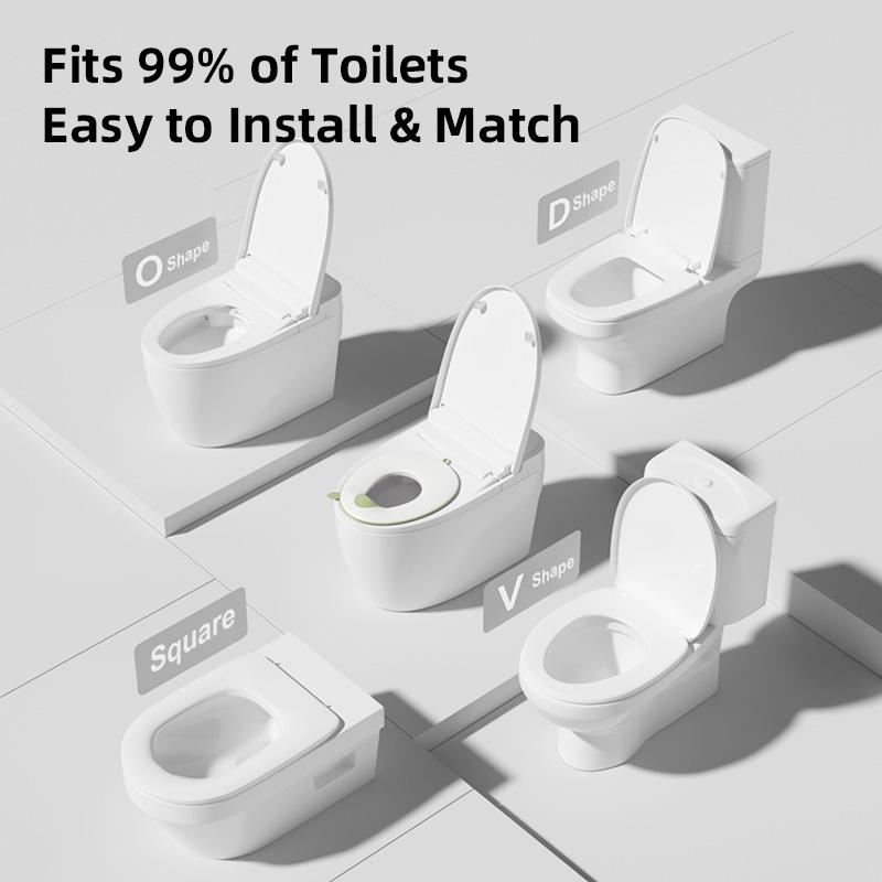 Customized Toilet Seat Cover for Children Potty Training Portable Plastic Toilet Seat with Non-Slip TPE Pads for Toddlers