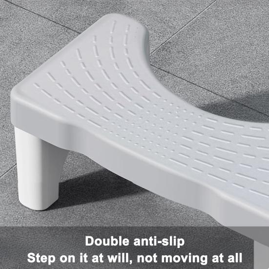 Stołek Toaletowy Pomoc do Kucania Zaparcia Hemoroidy Ulga Antypoślizgowy Stołek Schodkowy Łazienkowy Akcesorium Łazienkowe