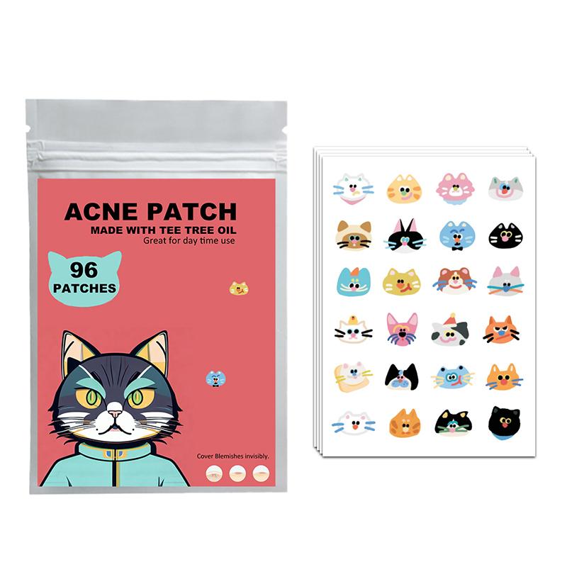 96pc Cat Repair Acne Patch Facial Skin Care Fade Blemishes Pimple Marks Closed Acne