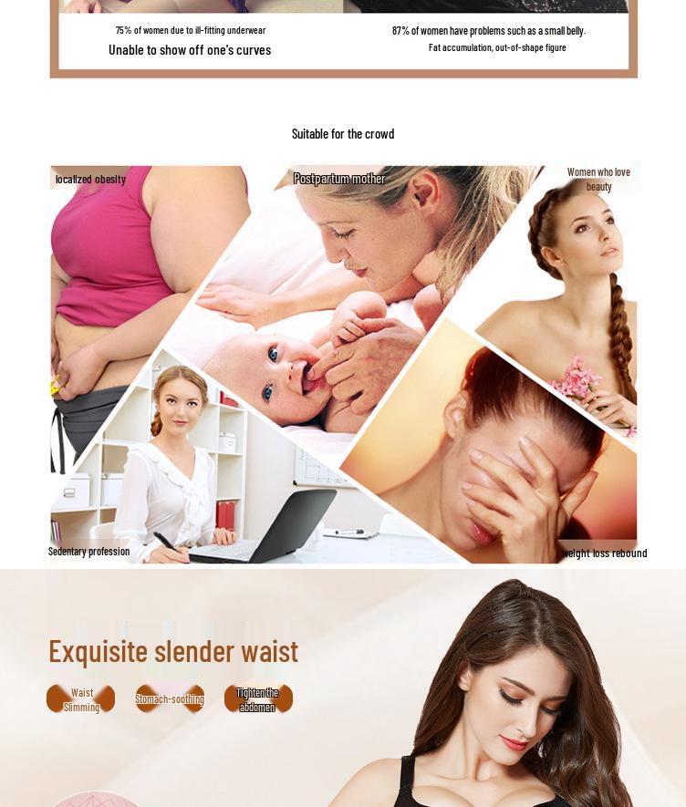 Spitze Atmungsaktiver Rücken 6-reihiger Haken-und-Ösen-Verschluss Stahlstäbchen Taillenstütze Push-Up Body Shaper