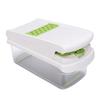 Multifunctional Food Chopper Stainless Steel Blades Integrated Vegetable Chopper and Spiralizer for Kitchen