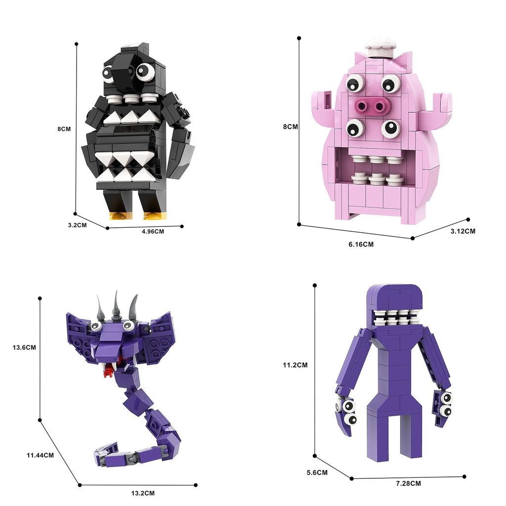 Baban Kindergarten Building Blocks Season 3 Green Monster Doll Garden Handicraft Baban Playground Building Blocks Toy