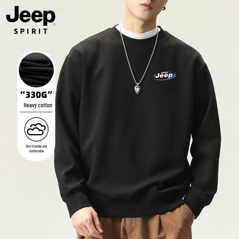 JEEP SPIRIT Men's Pullover Round Neck Sweatshirt