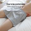 Langsha Men's Pure Cotton Loose Boxer Briefs