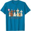Let’s Pawty Cute Dogs Party Celebration T-Shirt