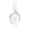 Headset Gamer com Fio HyperX Cloud III branco para PC PS5 PS4 Xbox X|S Xbox One Switch, Mac dispositivos móveis com dongle e USB C para USB A