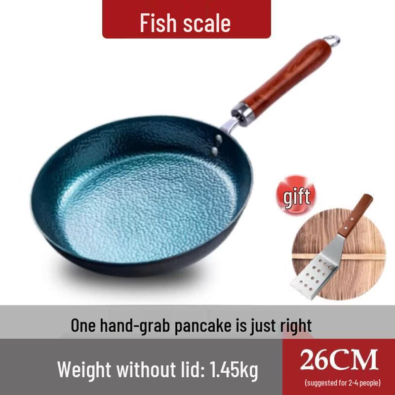 Qiwei Handmade Non-stick Iron Frying Pan