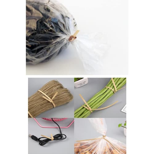 YFFSFDC Twist Tie Wrapping Kraft Paper, Twist Tie Binding Paper for Bread Bags, Wire Ties, Decorative Materials, Iron Wire, 8cm [Pack of 1000]