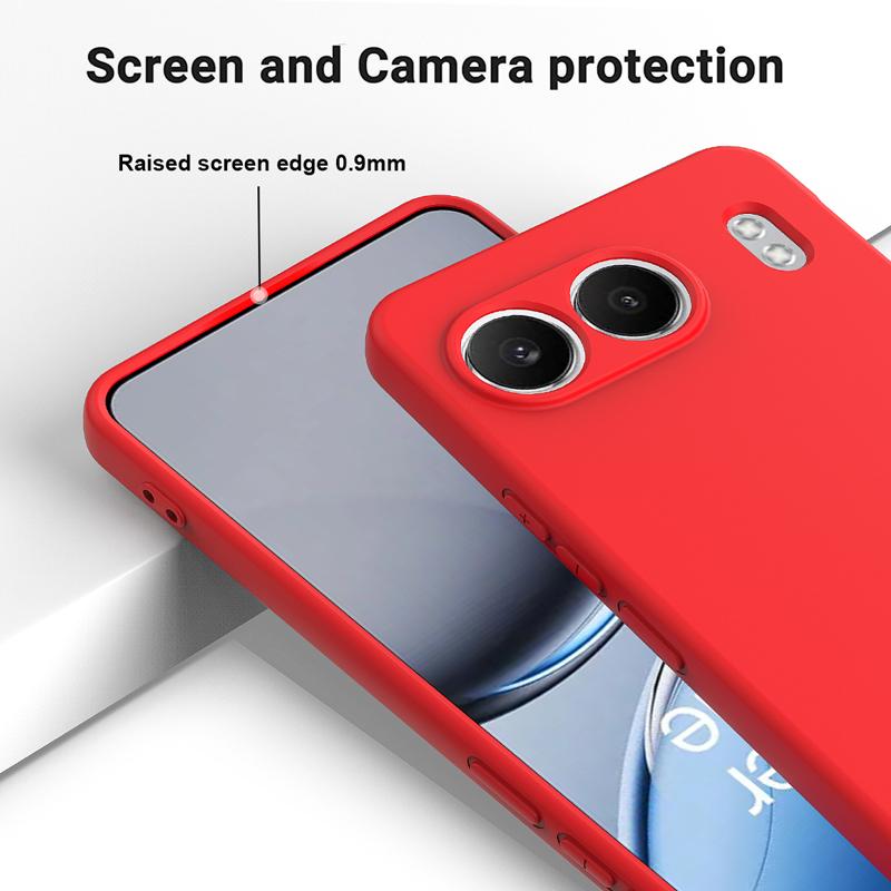 For OnePlus Nord 4 Case Soft Premium Liquid Silicone Case with Flocking inside Cover with Strap for One Plus Nord4