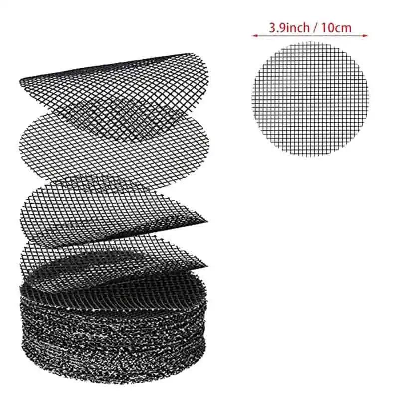 Pot Hole Mesh Pad Mat Grid Round Drainage Hole Screen for Pot Bottom Prevent Soil Loss Anti Bonsai Flower Plant Gardening Tools
