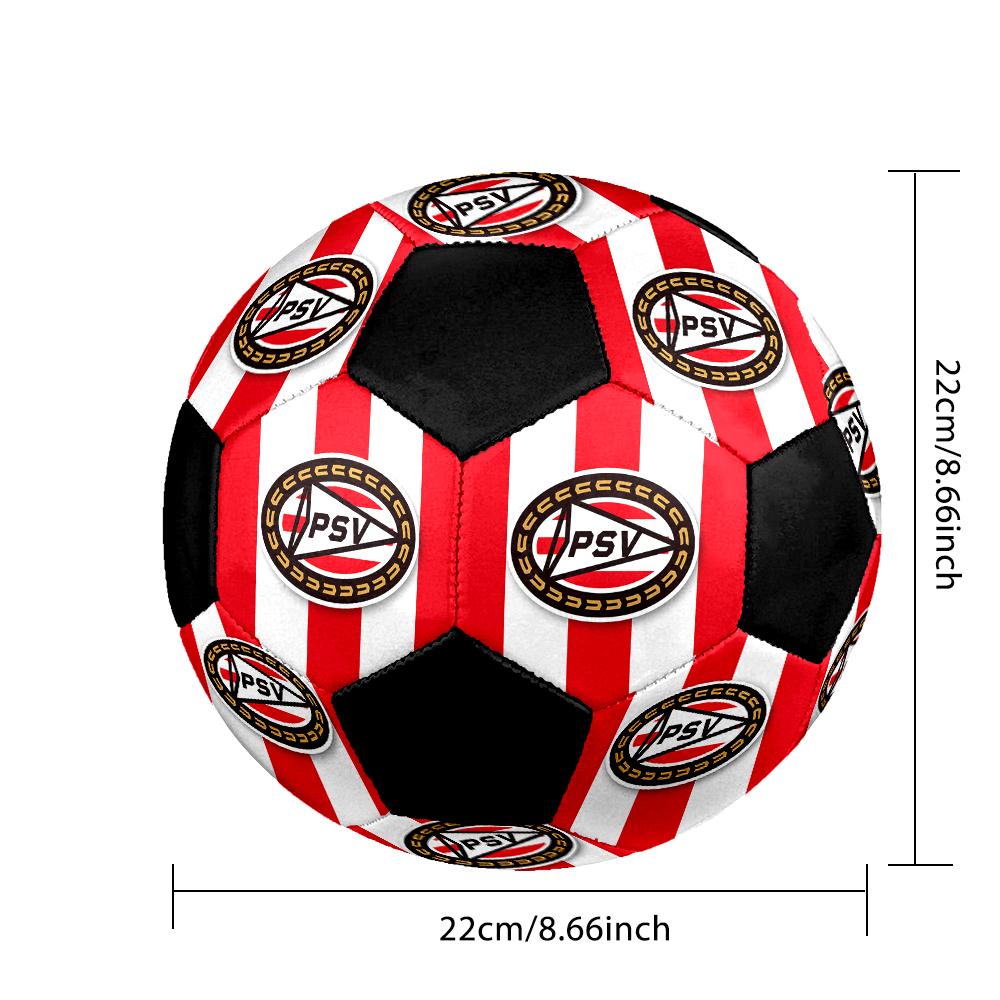 SIZE 5 PSV Eindhoven Soccer Ball Colorful All Ages Machine Stitched PVC Competition Ready Durable High-Bounce