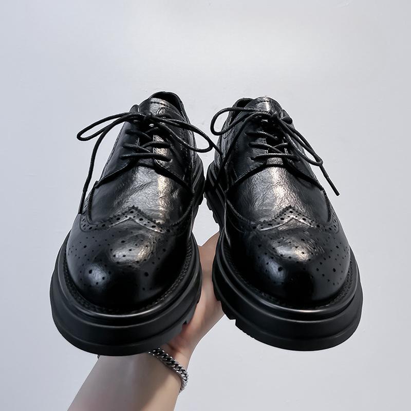 Brock Leather Shoes Men'S New Formal Wear Business Inner Height Increase Casual Wedding Groom Shoes 98848-A