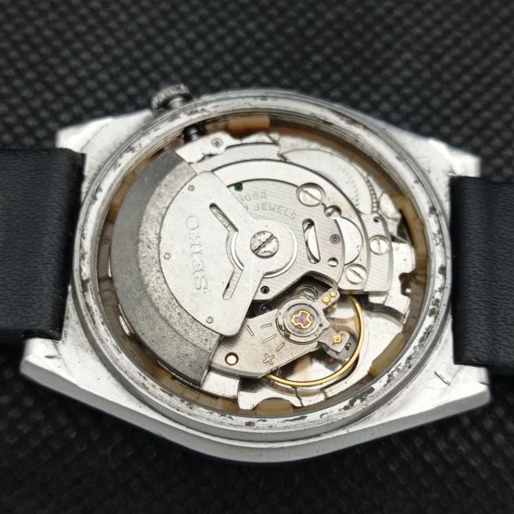 POUŽITÉ VINTAGE SEIKO 5 AUTOMATIC 6309A JAPONSKÉ PÁNSKÉ D/D BÍLÉ HODINKY 608e-a315938-9 SKU608e-a315938