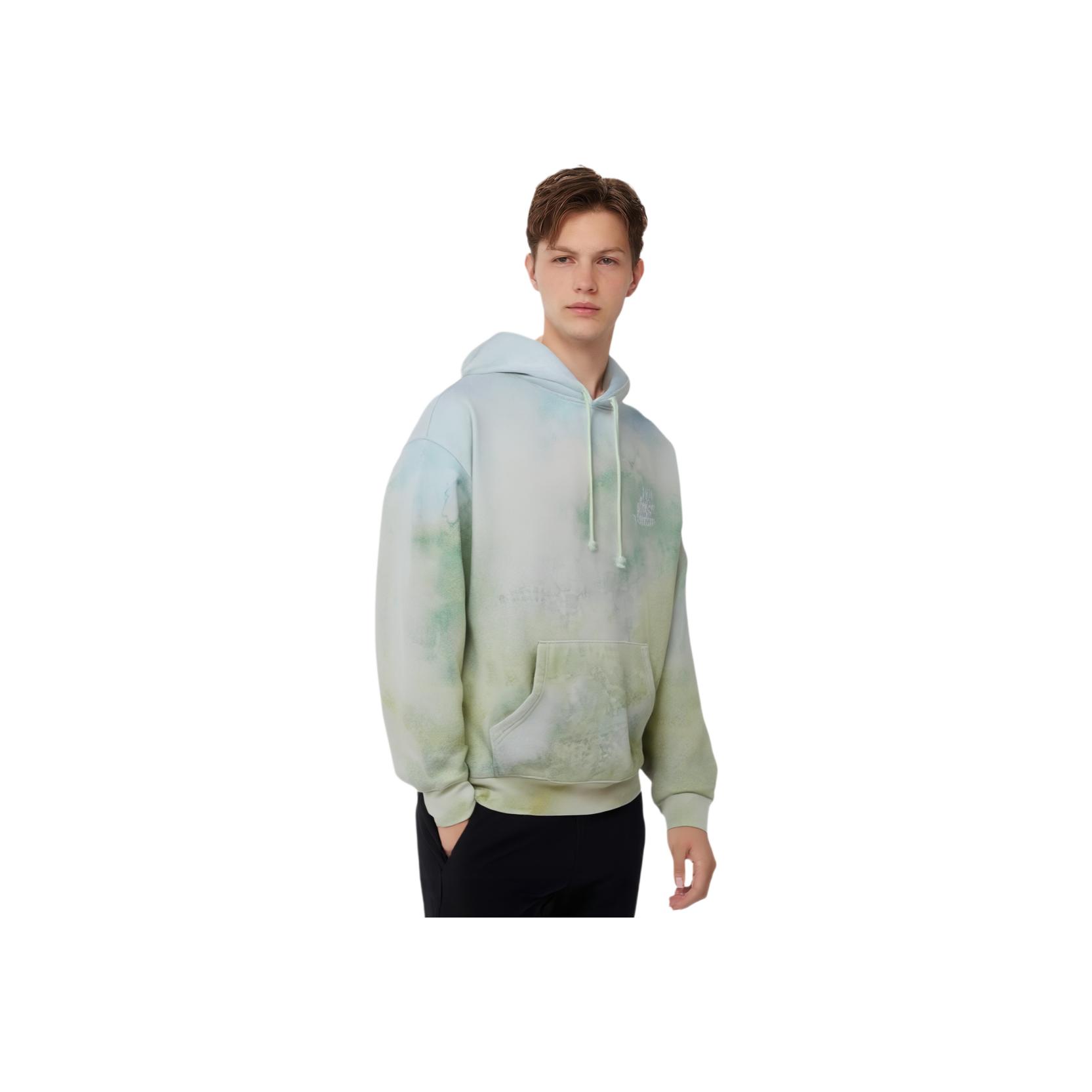 Kith Дизайнерские студии Толстовка Nelson Патина Мужские топы Бирюзовый KHM031994-305 L