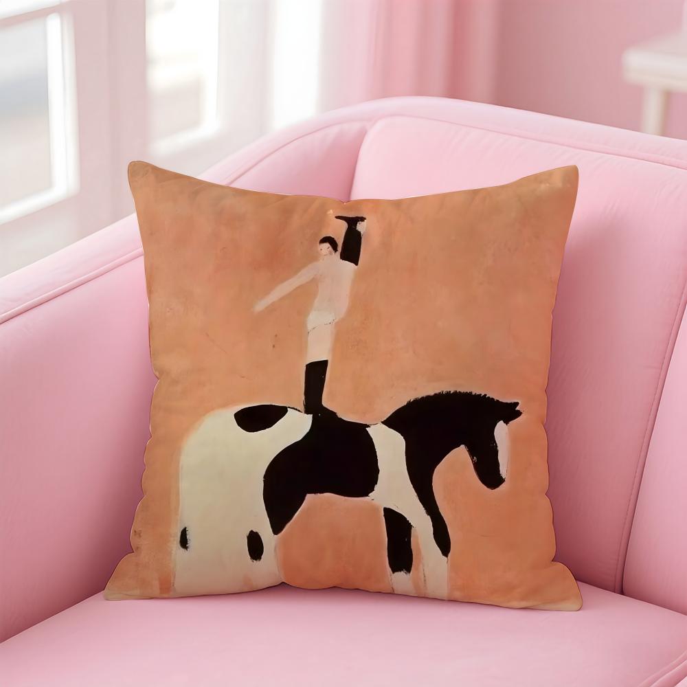 elegant shape ART SSanyu Cushion Cover Pillow Case Soft Skin Friendly Fabric Comfort  Concealed Zipper