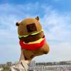 Cute Kapibara Plush Toy Burger Capybara Doll Girl Children Doll Machine Doll