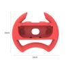 2Pcs Game Steering Wheels Comfortable Grip Plug Play Accurate Fit Realistic Gaming Experience Double Against Gamepad Steering Wheels for Switch OLED