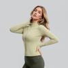 Women Slim Fit Long Sleeve Yoga Jacket For Running Fitness