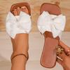 Fashion Shoes for Women Summer Fashion Women Slippers Cute Butterfly-knot Flats Slippers Casual Solid Color Sandals Beach Slides Women