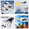 4 Pcs Adjustable Glove Holder Black Sport Glove Strap Wrist Leash  For Snowboard Ski Mountaineering