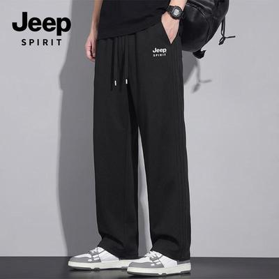 JEEP SPIRIT Men's Wide-Leg Casual Pants