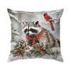 Christmas Winter Animals Pillowcase Bedroom Sofa Cushion Cover 100% Polyester Living Room Cushion Pillowcase Home Decor