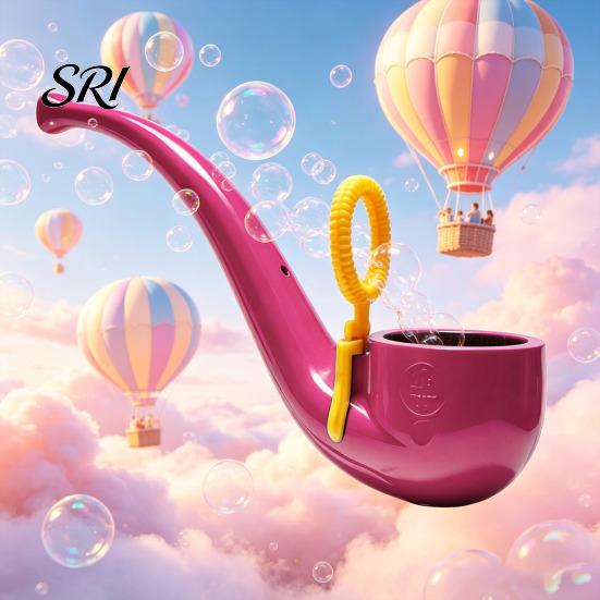 Soap Bubble Pipe 3D Printed Blower Wand Retro Style Maker for Kids Toy & Adults Outdoor Backyard Play Fun Party Favor Gift Reusable Blowing Tube