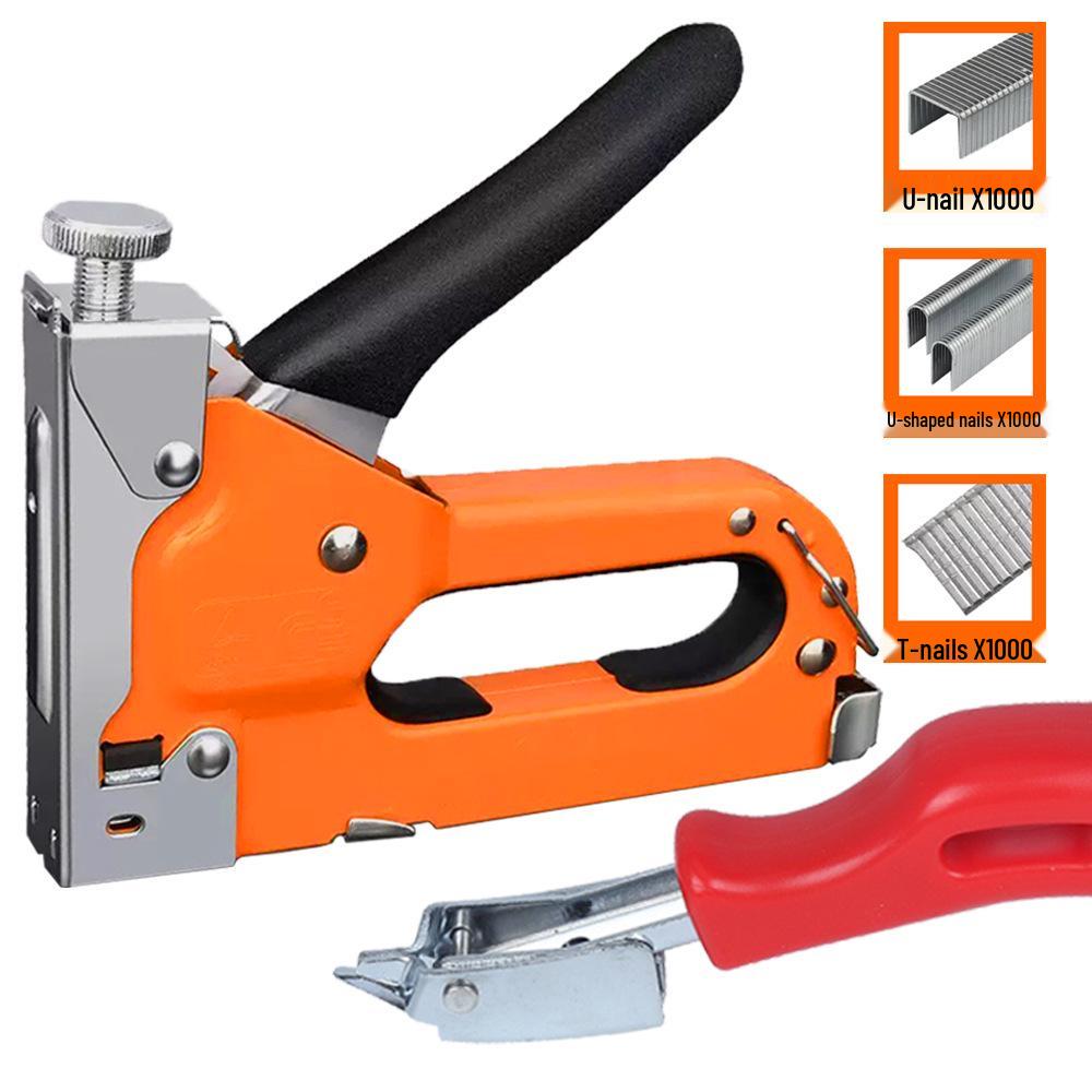 Multi-Function Nail Gun: U-Shaped, Code, Oil Painting, Photo Frame, Woodworking & Decoration - Gas & Manual Options