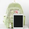 4pcs Set Large Capacity Backpack for Girl Boy Elementary School Fresh Bag Cute and Versatile Backpack for Junior High School Students
