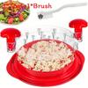 Shredder Chicken With Transparent Cover Large Anti Slip Rotating Kitchen Tool