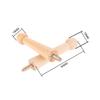 2Pcs Wooden Hook Home Decor Wall Mounted Peg Hanger Coat Shaker Hat Decorative Rack Door Wall Bathroom Kitchen Hanging w/ Screws