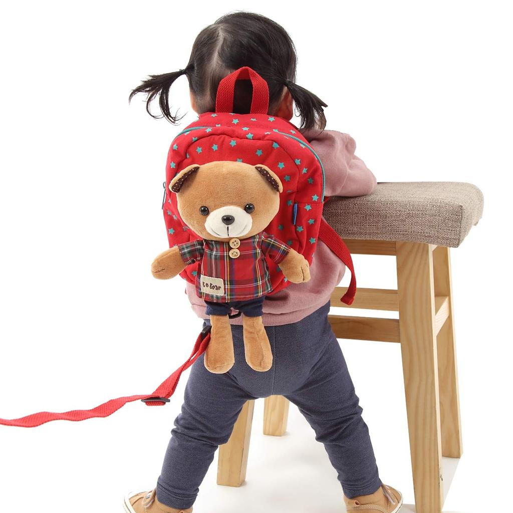 RACCURU Lost Prevention Harness Baby Backpack with Leash Bear Stuffed Toy 1 Year Old Girl Birthday Gift