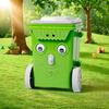 Simulated Trash Can Vacuum Cleaner Smart Obstacle Avoidance Electric Cartoon Garbage Can Robot Toy Battery Powered Mini Desktop Cleaner