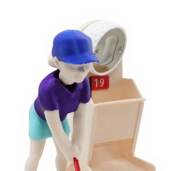 Abridor de Botellas de Cerveza para Swing de Golf Impreso en 3D Yousheng, Abridor de Botellas de Cerveza con Temática de Golf, Diseño Portátil de Mesa para Bar de Golf y Cueva del Hombre, Regalos para Golfistas