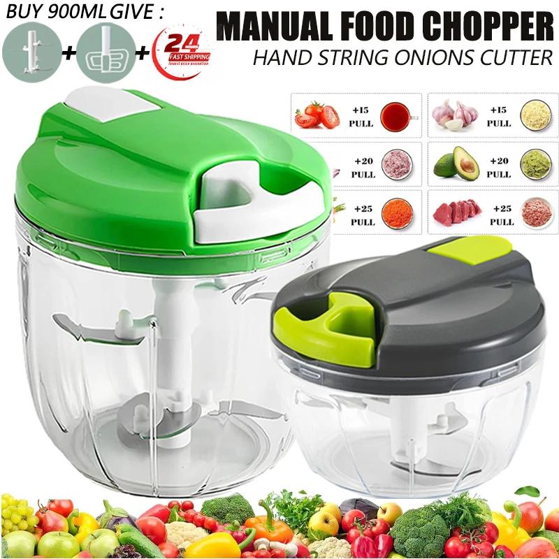 Tritacarne Multicarne Tritaglio Aglio Affettatore Cipolle Rotante Accessori da Cucina per Spremiaglio Schiacciaglio Tritatutto Verdure