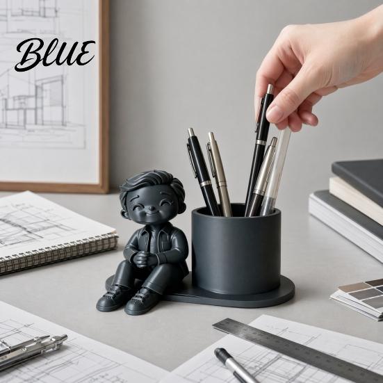 Three-dimensional Pen Stand 3D Printed Holder Creative Desktop Organizer for Pencils Gel Pens Smooth Surface Holder Makeup Brushes Storage Container