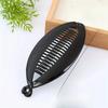 3pcs/set Fish Shape Hair Claws Clips Ponytail Holder for Women Girls Banana Clips Crabs Black Hair Styling Accessories