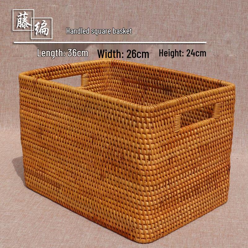 Плетеная корзина для хранения из ротанга