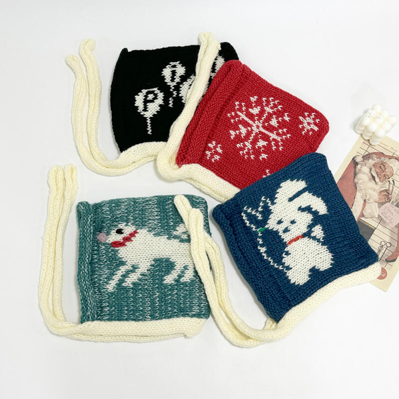 Women s Winter Knit Balaclava Beanie C7573_Black